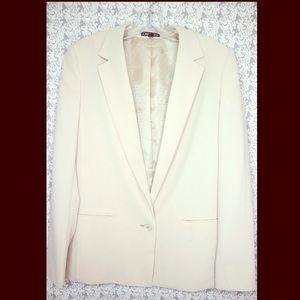 Express light peach button blazer size 8 slim
